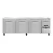 Continental Refrigerator RA93N 93" Worktop Refrigerator w/ 3 Full & 1 Half Doors, Stainless Steel Flat Worktop 1 image
