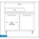 Continental Refrigerator SW48N8 48" 2-Door Sandwich and Salad Prep Table, 8 Pans, Stainless Steel Exterior 4 image