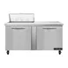 Continental Refrigerator SW60N8 60" 2-Door Sandwich and Salad Prep Table, 8 Pans, Stainless Steel Exterior 7 image