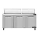 Continental Refrigerator SW72N18 72" 3-Door Sandwich and Salad Prep Table, 18 Pans, Stainless Steel Exterior 1 image