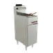 Coriat USA TURBO-TWIN-10-10-4Q 16" Full Pot Floor Model Gas Fryer, Stainless Steel, 48 Ibs, 30,000 BTU 1 image
