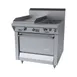 Garland US Range M42R 34" Gas Heavy Duty Range w/ (2) Open Burners, 17" Griddle Left, (1) Standard Oven, 143.000 BTU 2 image