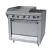 Garland US Range M47-23R 34" Gas Heavy Duty Range w/ (2) Open Burners, 23" Griddle Left, (1) Standard Oven, 154.000 BTU 1 image