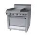 Garland US Range M47-23R 34" Gas Heavy Duty Range w/ (2) Open Burners, 23" Griddle Left, (1) Standard Oven, 154.000 BTU 2 image
