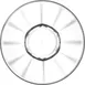 LAV HORECA ANT212 - Glass Tea Saucer 4" Diameter, Soda Lime, Elegant 12/Case 1 image