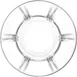Lav Horeca BDT212 - Budapest Glass Tea Saucer, 4" Diameter, Soda Lime, 12/Case 1 image