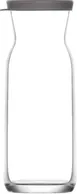 LAV HORECA CHS307 PK222 Chelsea Carafe, 23.6 oz (8" H x 2.625" Ø), Glass, Silicon Gray Lid - 6/Case 1 image