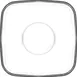 LAV HORECA CMB258 Cambridge Saucer, 4" Diameter Soda Lime Glass, Stackable, White Finish - 12/Case 1 image