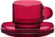 LAV HORECA CMB409 PFTCL0202-1 Cambridge Coffee Cup, 3 oz Glass, Red, 2¼" H x 2¼" - 12/Case 1 image
