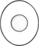 LAV HORECA CSM211 Çeşme Tea Saucer, 4" Diameter, H 5/8", R ⌀ 4 1/2", Soda Lime Glass - 12/Case 1 image