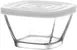 LAV HORECA DEL210 PK0002 - Square Container with White Lid, 10.6 oz (0.33 qt) Soda Lime - 12/Case 1 image