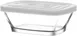 LAV HORECA DEL215 PK0002 - Glass Container with White Lid, 12.5 oz 0.39 qt, 2 1/8" H, 6/Case 1 image