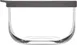 LAV HORECA DET037 PK222 Detroit Jar, 12.9 oz (1-2 Qt) Round Clear Glass with Gray Lid - 12/Case 1 image