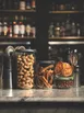 LAV HORECA DET100 33 7/8 oz (1-2 Qt) Round Glass Food Container with BPA-Free Lid - 12/Case 1 image