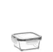 LAV HORECA KYO210 TFPK222 - Food Container with Locked Gray Lid, 12.5 oz 0.39 qt Leakproof, - 6/Case 1 image