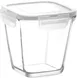LAV HORECA KYO212 PK0002 - Food Container with Locked White Lid, 23.5 oz, Leakproof, <1 Qt - 6/Case 1 image