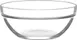 LAV HORECA MON210 - Clear Round Glass Bowl, 2-4" Size, 7.5 oz Capacity, Soda Lime, Stackable - 12/Case 1 image