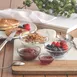 LAV HORECA MON212 - Clear Glass Bowl, 2"-4" Diameter, 11.9 oz, 2 1/8" Height, Lime, Stackable - 12/Case 2 image
