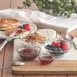 LAV HORECA MON220 - Glass Serving Bowl 5‑7" H 3 3/8" Dia 7 7/8" 57.5 oz Stackable Soda Lime - 2/Case 2 image