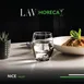 LAV HORECA NIC337 - 12.5 oz Soft Drink Glass, 3 7/8" Height, Soda Lime Glass, Fine Rim - 12/Case 2 image