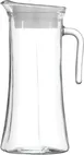LAV HORECA OSL140 Oslo Jug Glass Pitcher, 47 3/8 oz (1.4 L), 10 1/8" H, Lid & Handle - 2/Case 1 image
