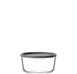 LAV HORECA PAT211 PK222 - Glass Round Container with Gray Lid, 12.9 oz, 2¼" H x 4⅜" Ø - 6/Case 1 image