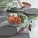 LAV HORECA TOK220 PK222 - Clear Glass Food Container with Gray Lid, 50 3/4 oz (0.4 qt), - 2/Case 2 image