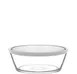 LAV HORECA WRS218 PK0002 - Glass Food Container with White Lid, 38.25 oz, 2.5" H, Sold 2/Case 1 image