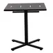 Plantation Prestige 2192727-0150 Folding Table, 27" x 27" Metal Top, Charcoal Finish, Square Design, Restaurant 1 image
