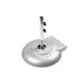 Plantation Prestige 22398100-01 Umbrella Base, 100 lb., 18" Stem with Wheels, Aluminum Shell, Hitch Pin 1 image