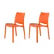 Plantation Prestige 2750700-04 - Stackable Outdoor Side Chair, All-Resin Frame, Walnut Finish, 18in Seat Height 2 image