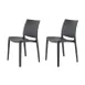Plantation Prestige 2750700-04 - Stackable Outdoor Side Chair, All-Resin Frame, Walnut Finish, 18in Seat Height 1 image