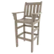 Plantation Prestige 3240320-01 STD - Outdoor Bar Stool with Arms, Plastic Seat & Back, Slat Back, Standard Finish, Commercial 1 image