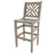 Plantation Prestige 3250300-01 STD - Chippendale Bar Stool, Armless, Plastic Back & Seat, Cutout Back, Finish 1 image