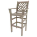 Plantation Prestige 3250320-01 UPGRD - Bar Stool, Chippendale, Plastic Back & Seat, Armless Cut‑Out Back 1 image