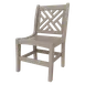 Plantation Prestige 3250700-01 STD Chippendale Outdoor Side Chair, Plastic Frame & Seat, Grid Window Back 1 image