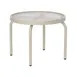 Plantation Prestige 4572000-01 Oval Aluminum Table, 20" W x 18" H, Welded Frame, Plastic Top, 16"-23" Width 1 image