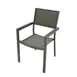 Plantation Prestige 8761100-0455 - Durango Stackable Arm Chair, Gray Mesh Back & Seat, Frame, Gunmetal Finish 1 image