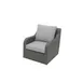 Plantation Prestige 8770600-015402 Durango Lounge Chair, Dark Gray Wicker, Aluminum Frame, Sunbrella® Cushions 1 image