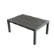 Plantation Prestige 8772747-01 Durango Coffee Table, Gray Wood Top, Tubular Aluminum Frame, Gunmetal, Low Table 1 image