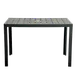 Plantation Prestige 8773030-01 Durango Outdoor Table, 30" x 30" Faux Wood Slat Top, Umbrella Hole, Frame 1 image
