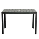 Plantation Prestige 8773737-01 Durango Square Outdoor Table 37" x 37" 29" H Aluminum Frame Faux Wood Top Hole 1 image
