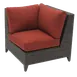 Plantation Prestige 8790100-015407 Corner Sofa, Sunbrella® cushions, wicker, aluminum frame, lounge seating 1 image