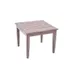 Plantation Prestige 8792121-0167 Savannah Side Table, 21" x 21" Square Aluminum Top, Chestnut Finish, 17.7" Height, Aluminum Base, Patio Furniture 1 image