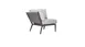 Plantation Prestige 8810100-015402 Acadia Corner Sofa, Gunmetal Grey Finish, Sunbrella #5402 Graite Cushions 1 image