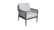 Plantation Prestige 8810600-015402 Acadia Lounge Chair, Grey Finish, Sunbrella #5402 Graite Cushions, 30in 1 image