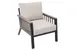 Plantation Prestige 8820600-0140433 - Lounge Chair, Black Finish, Barnwood Arm/Side Slats, Sunbrella Cushions 1 image