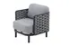 Plantation Prestige 8830600-015402 Coronado Lounge Chair, Frame, Grey 1" Woven Cording, Granite #5402 Seat/Back 1 image