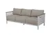 Plantation Prestige 8840222-015422 Outdoor Sofa, White Frame, Slat Arms, Beige 5422 Cushions, 78"L x 36"W x 30"H 1 image