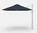 Plantation Prestige 9010F-01 GRC Cantilever Patio Umbrella, 10' Square Top, Fiberglass Ribs, Matte Silver 2.75" x 4" Mast, 360° Rotation, Crank Lift, Infinity Tilt, Stainless Steel Hardware, Grade C Fabric 1 image
